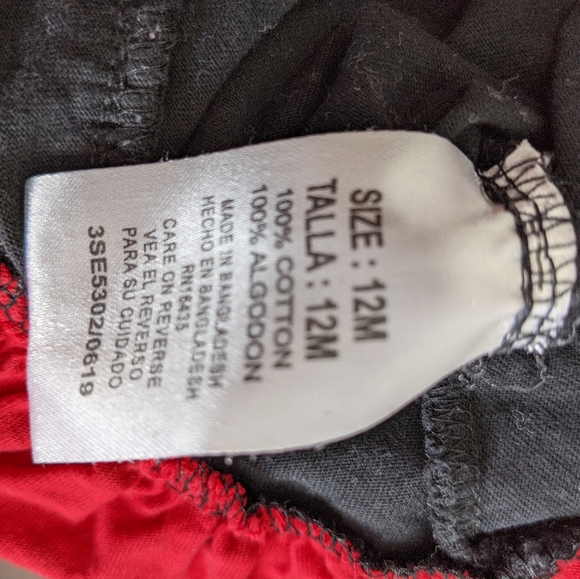 Elmo cutie black and red ruffle tee-shirt - Picture 3 of 4